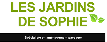 Logo graphique des jardins de Sophie, identité visuel simple et clair.